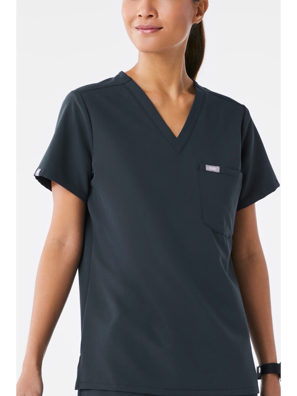 FIGS Women's V-Neck Catarina one pocket Scrub Top